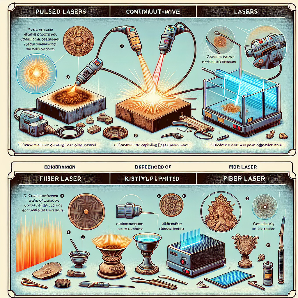 Differences between various types of lasers used for cleaning