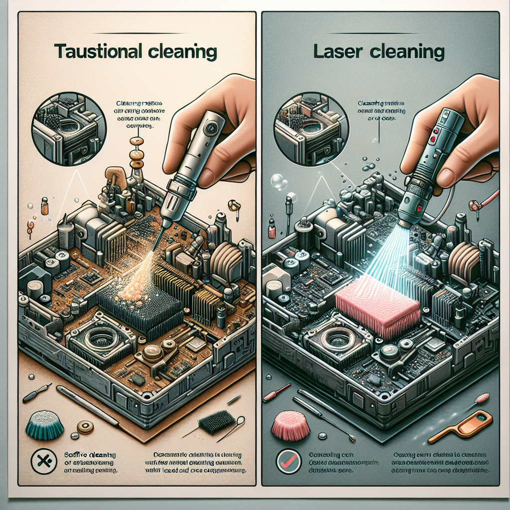 Is laser cleaning recommended for delicate components?